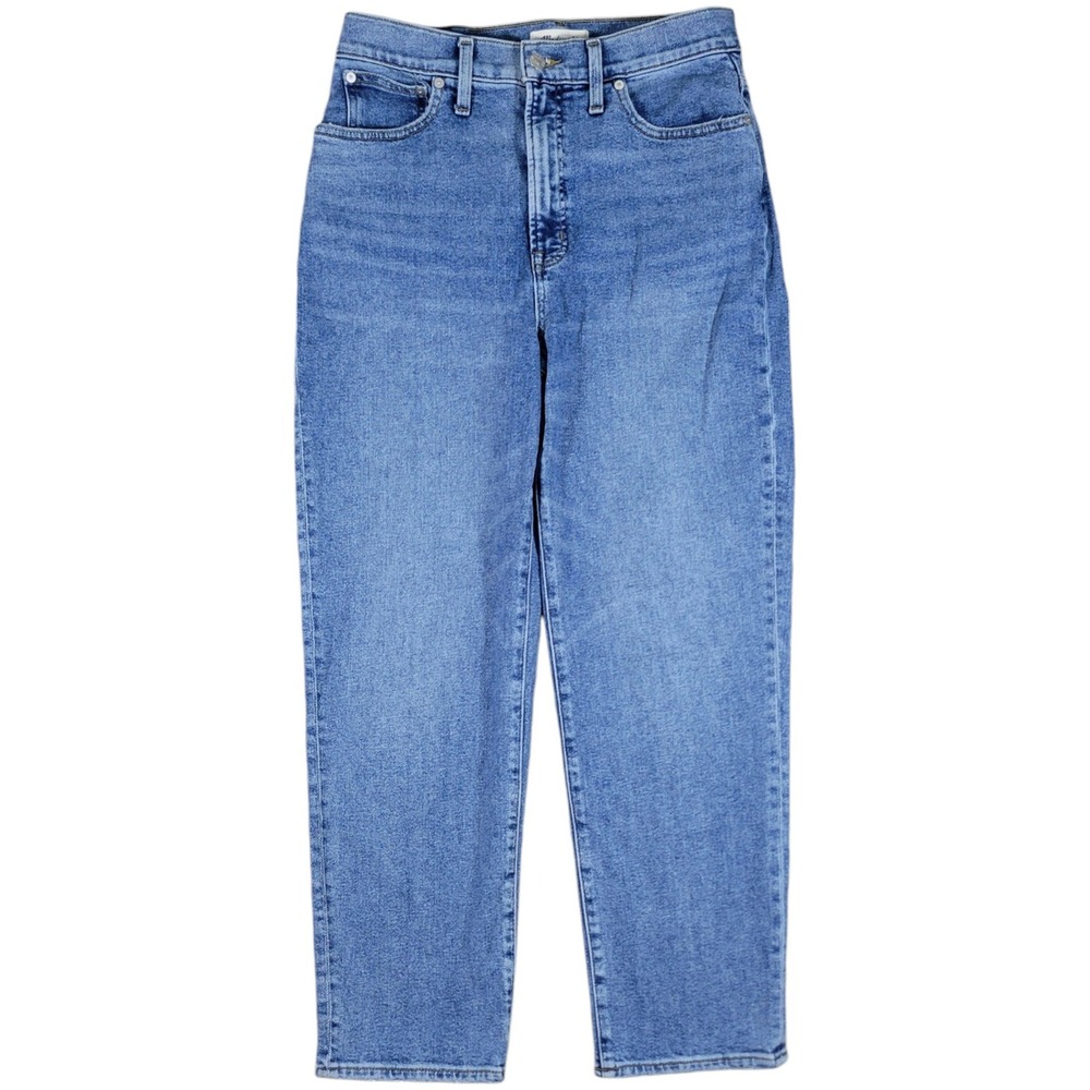 Madewell The Perfect Vintage Straight Crop Jeans Womens 29 Blue Denim Casual